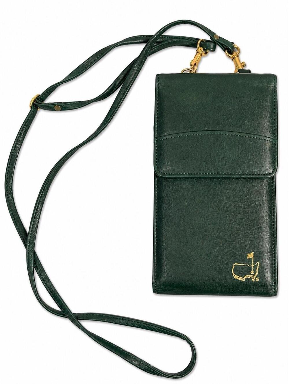 Vtg Masters Tournament Leather Crossbody Wallet Phone Purse Augusta National